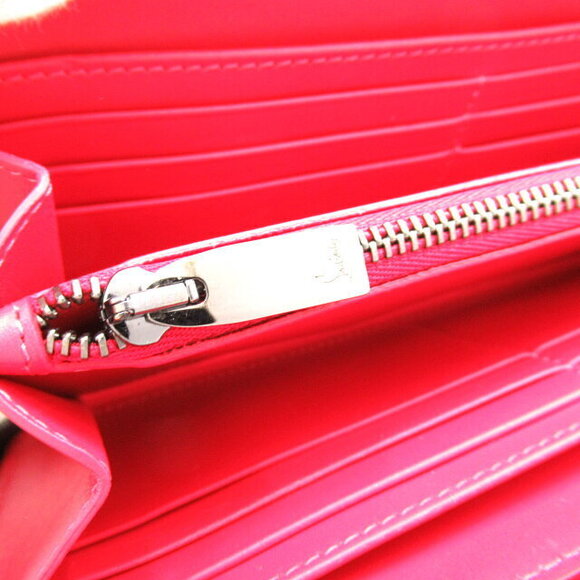 Christian Louboutin denim round long wallet Navy Blue - Picture 9 of 10